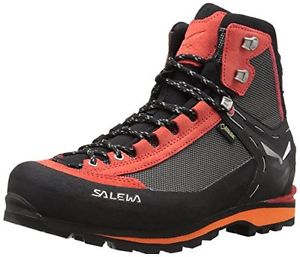 Tg 42.5 EU| Salewa Crow Gore-Tex Bergschuh, Scarpe da Arrampicata Alta Uomo, Ner