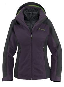 Tg 34| Vaude 3in1 Nikka - Giacca a 2 strati da donna, Viola (grigio), 34