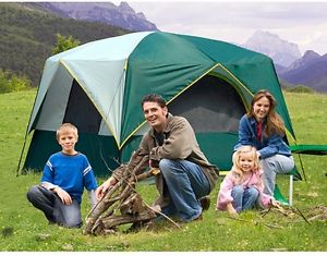 GigaTent Bear Mountain 10' X 10' Family Cabin Tent, Sleeps 4 - 5
