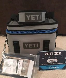 NEW Yeti Hopper Flip 12 Portable Cooler Fog Gray/Tahoe Blue YHOPF12G soft sided
