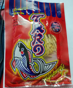 Taro Fish Snack hot chilli Kimchi  Thai Food Dried Low Fat Delicious New 30gX1Pc