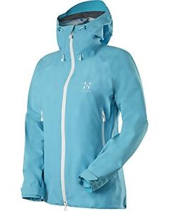 Tg Large| Haglöfs, Giacca hardshell Roc Spirit Q Donna, Turchese (Bluebird), L