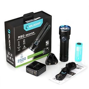 Olight Torch 2500 Lumens R50 Seeker Rechargeable LED Torch Powerful Flashligh...
