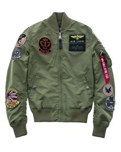 ALPHA INDUSTRIES MA-1 TT TOPPA SALVIA GREEN M GIACCA BOMBER GIACCA DA PILOTA