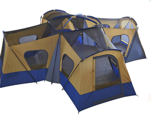 NEW Outdoor Ozark Trail Base Camp 14-Person Cabin Tent Family Hiking Tracking