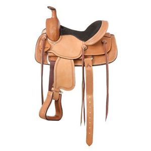 Tough-1 Dalton Youth Roper Saddle 12" Light Oil