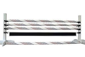 Wooden horse jumps with fun designs