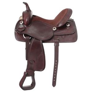 Tough-1 Trail and All Around Saddle 16" Dark Oil
