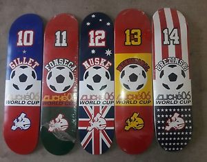 Rare NOS Cliche WORLD CUP ⚽ 6 Deck skateboard (s) vintage 2006 Joey Brezinski