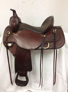 Circle Y 16" Carlsbad Western Flex Trail #2376 Used Full Quarter Horse Bar.