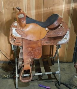 tex tan show saddle 15