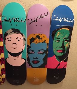 Brand New ALIEN WORKSHOP ICONIC FACES ANDY WARHOL 3 Skateboard Deck Set