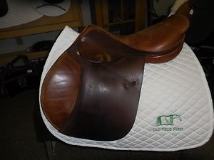 18" BEVAL NATURAL All Purpose Saddle Medium Tree Long Flap Very Good Condition