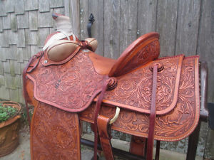 J M Capriola Roping Saddle Ranch Saddle