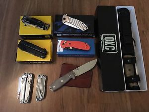 LEATHERMAN SURGE,SIGNAL, GRIPTILIAN,ZT0801,ESEE4,RAT Brand New KNIVES COLLECTION
