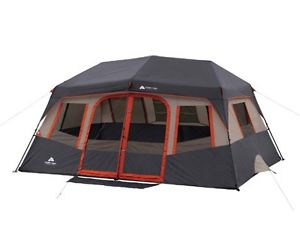 Ozark Trail Cabin For 10 Person Outdoor Hunting Hiking Sleeping Tent Orange New