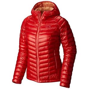 Tg Large| Mountain Hardwear-Ghost Whisperer-Piumino con cappuccio, colore: rosso