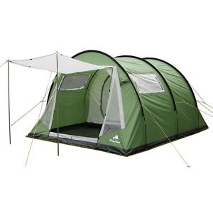 CampFeuer® Tunnelzelt Familienzelt Zelt Gruppenzelt 4 Personen