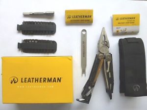 Leatherman Mut Stainless Multi Tool +42 End Bit Kit+ Bit Extender+ Molle Sheath