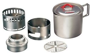 Evernew Titanium Mug Pot 500 Stove Set RED ECA268R