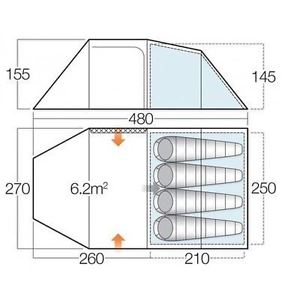Vango Beta 450 XL Tent - 2017