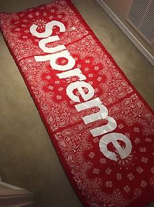 SUPREME THE NORTH FACE BOX LOGO DOLOMITE SLEEPING BAG PAISLEY BANDANA Red 2014