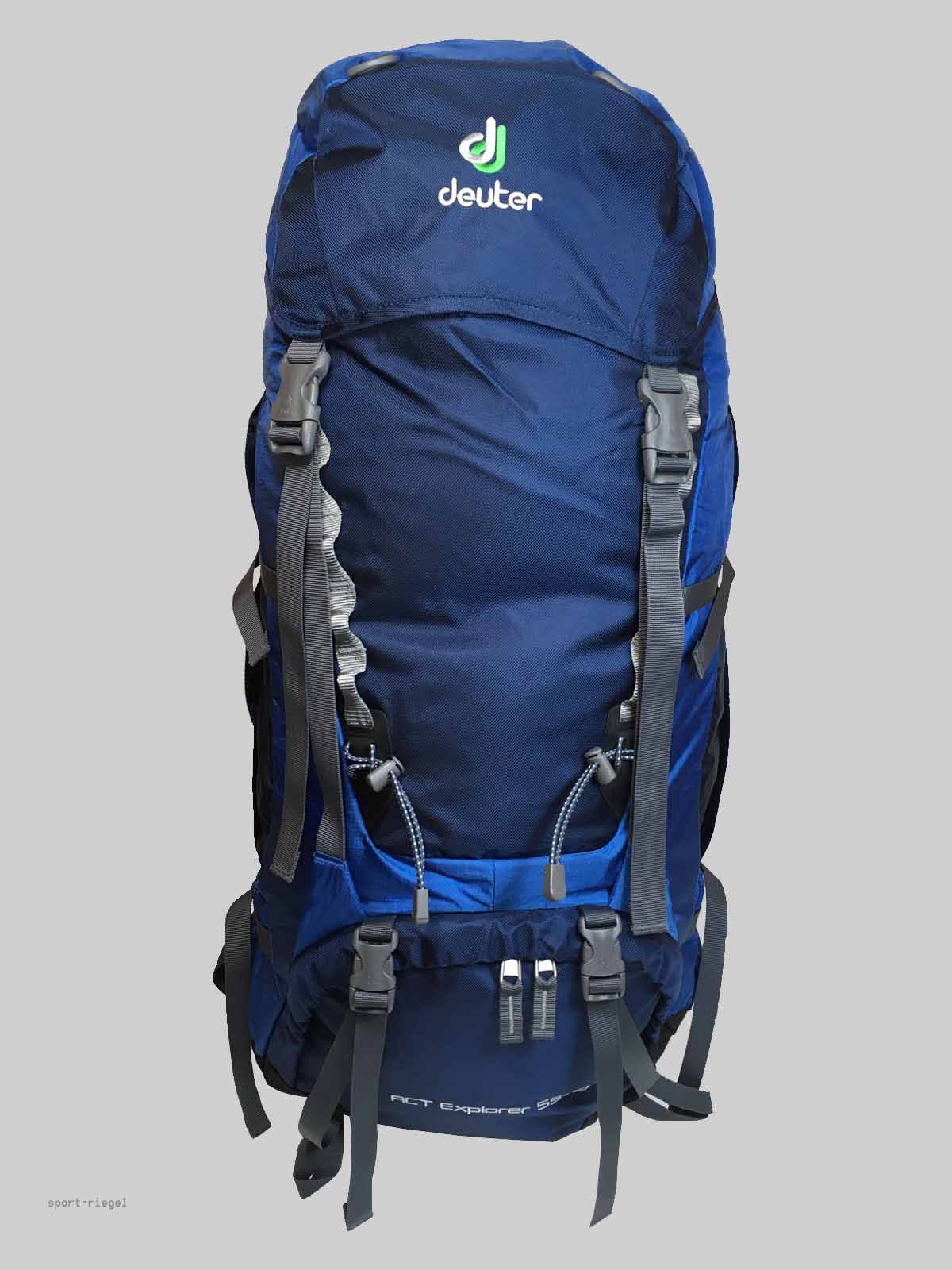 Deuter Trekking Rucksack ACT Explorer 55 + 10 - Blau