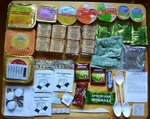 SET OF 7 MILITARY RUSSIAN ARMY FOOD IRP RATION Daily Pack ! MRE Emergency Ration