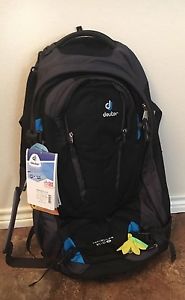 Deuter Traveller 60+10 SL Pack for Women - Black/Turquoise