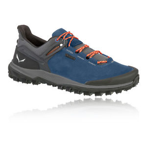 Salewa Wander Hiker Mens Black Blue Gore Tex Waterproof Walking Hiking Shoes