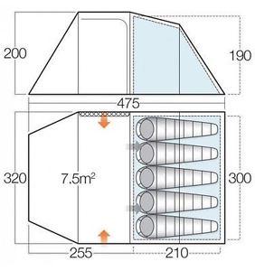 Vango Beta 550 XL Tent - 2017