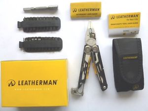 Leatherman Signal Multi Tool Knife + 42 End Bit Kit+Bit Extender+Nylon Sheath