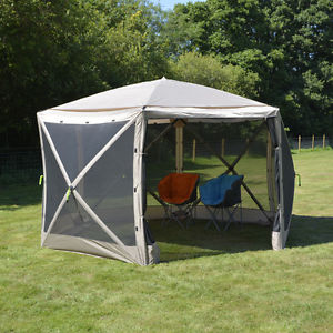 GRAND POP UP écran MAISON HEXAGONAL ABRI TENTE sun shield événement festival