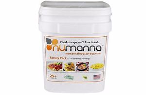 Numanna USDA Organic Food Family Pack Bucket - Freeze Dried - Camping - Prepper