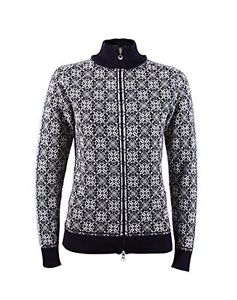 Tg Large| Dale of Norway - Giacca da donna Frida, colore nero/bianco sporco/arde