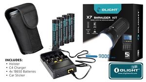 Olight X7 Marauder 9000 Lumen LED Flashlight and Charger Kit FL-OL-X7-KIT