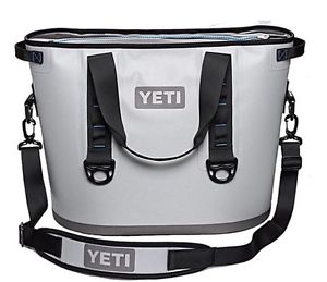YETI HOPPER 30 New W/ Tags Grey Soft Cooler + Bonus Yeti Ice 2lb. Pack Included.