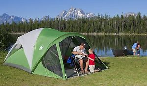 Coleman Evanston Screened Tent- Perfect for a Camping Adventure- Choose 6 or 8