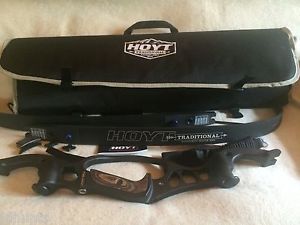 Hoyt Tiburon Recurve Bow  LEFT Hand 62" 45lbs Black Out