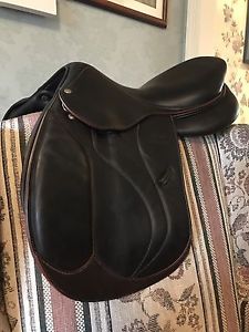 2016 DEVOUCOUX Biarritz - S Saddle 18" D3D Panels All Buffalo 10 rides #3 Flap