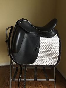 Gorgeous Custom Saddlery Icon Star 18" Dressage Saddle $3700 with FREE SHIPPING