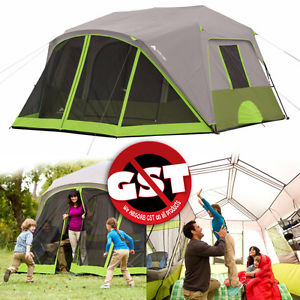 Ozark Trail 2 Room 9 Person Large Family Camping Cabin Outdoor Waterproof Tent