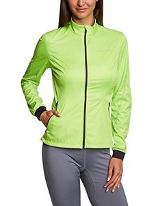 Tg Large| FALKE, Giacca running Softshell Donna - Air Ventilation, Verde (Bright