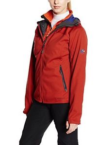 Tg Medium| Mammut, Giacca softshell Ultimate con cappuccio Donna Carmine/Indigo