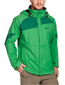 Tg Medium| Jack Wolfskin, Giacca a vento Uomo Spark Texapore Vent, Verde (Seagra