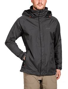 Tg Medium| Jack Wolfskin, Giacca a vento Uomo Spark Texapore, Grigio (Dark Steel