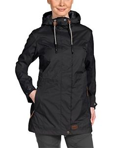 Tg Medium| Jack Wolfskin, Giacca Donna Kiranyi Texapore, Nero (Black), M