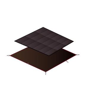Snow peak (snow peak) amenity dome mat / sheet set SET-021