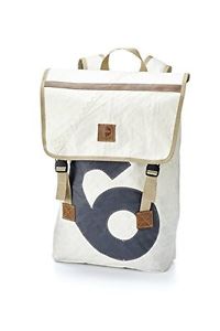 Tg 44 x 48 x 14 cm, 28 litri| 360°, Zaino Landgang, Bianco (Weiß /Zahl Grau),