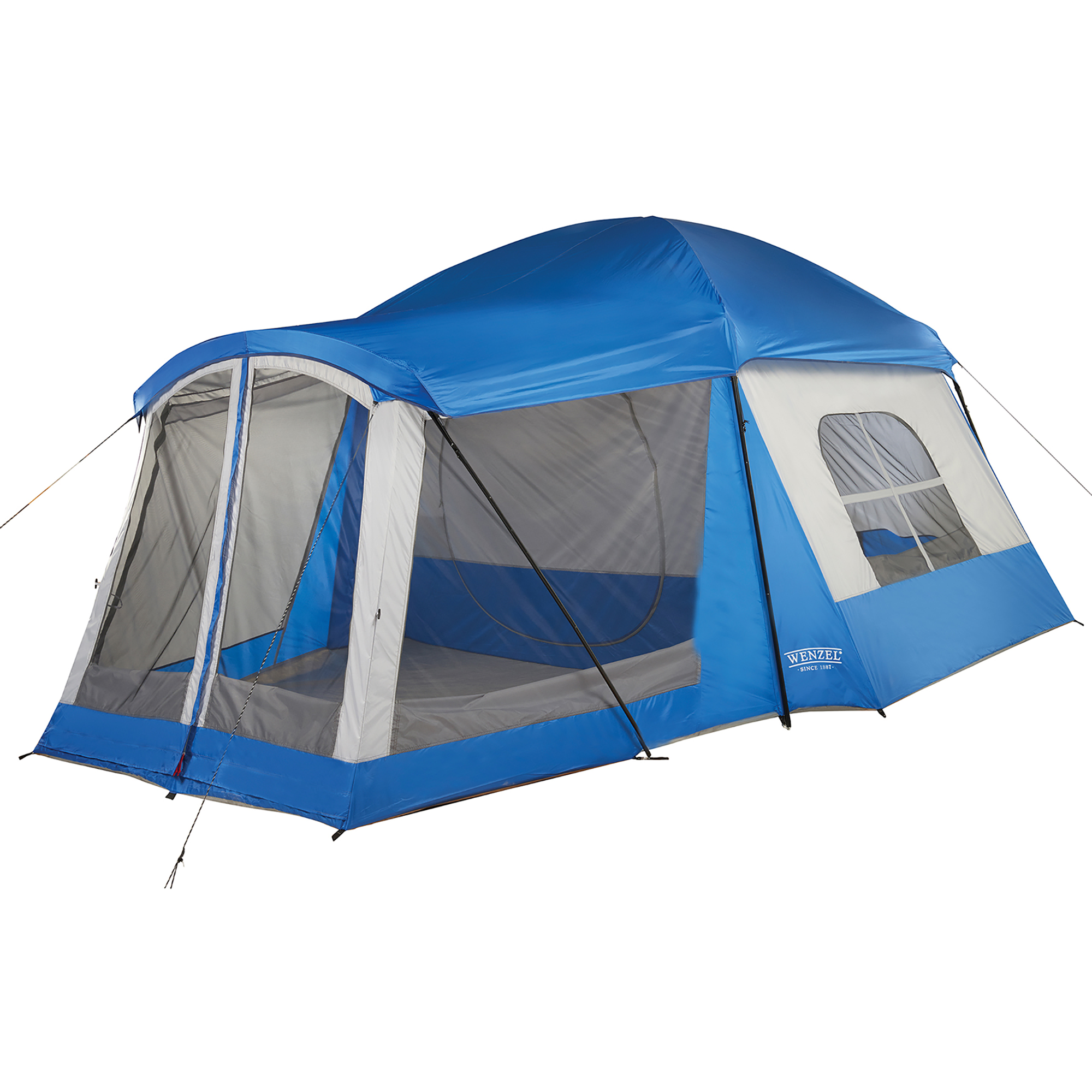 Wenzel 16'x11' Klondike 8 Person 3 Season Screen Room Camping Tent, Blue | 36424